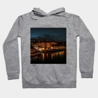 SCENERY 98 - Night City Water Bridge Lake Hoodie